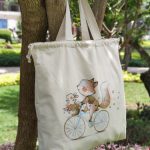 Bolsa ecológica ZORRITO EN BICICLETA