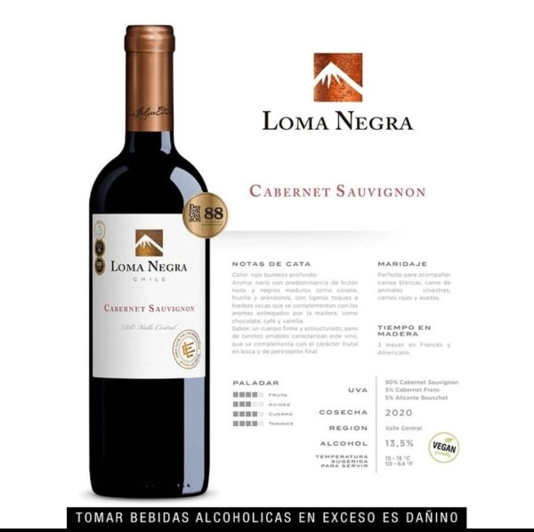 Vino Cabernet Sauvignon 2022 750ml LOMA NEGRA