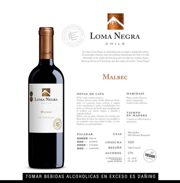 Vino Malbec Clásico 2021 750ml  LOMA NEGRA