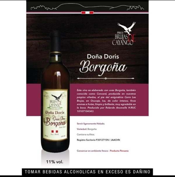 Vino artesanal Brujas de Cayango